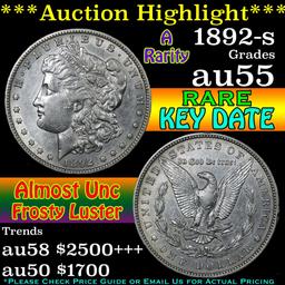 ***Auction Highlight*** 1892-s Morgan Dollar $1 Grades Choice AU (fc)