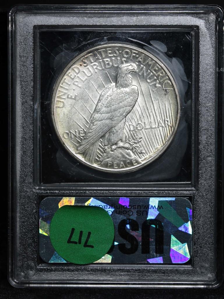 ***Auction Highlight*** 1927-d Peace Dollar $1 Graded Choice Unc by USCG (fc)