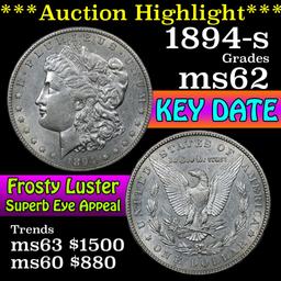 ***Auction Highlight*** 1894-s Morgan Dollar $1 Grades Select Unc (fc)