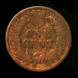 1875 Indian Cent 1c Grades g, good