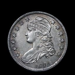 ***Auction Highlight*** 1834 Capped Bust Half Dollar 50c Graded Select Unc by USCG (fc)