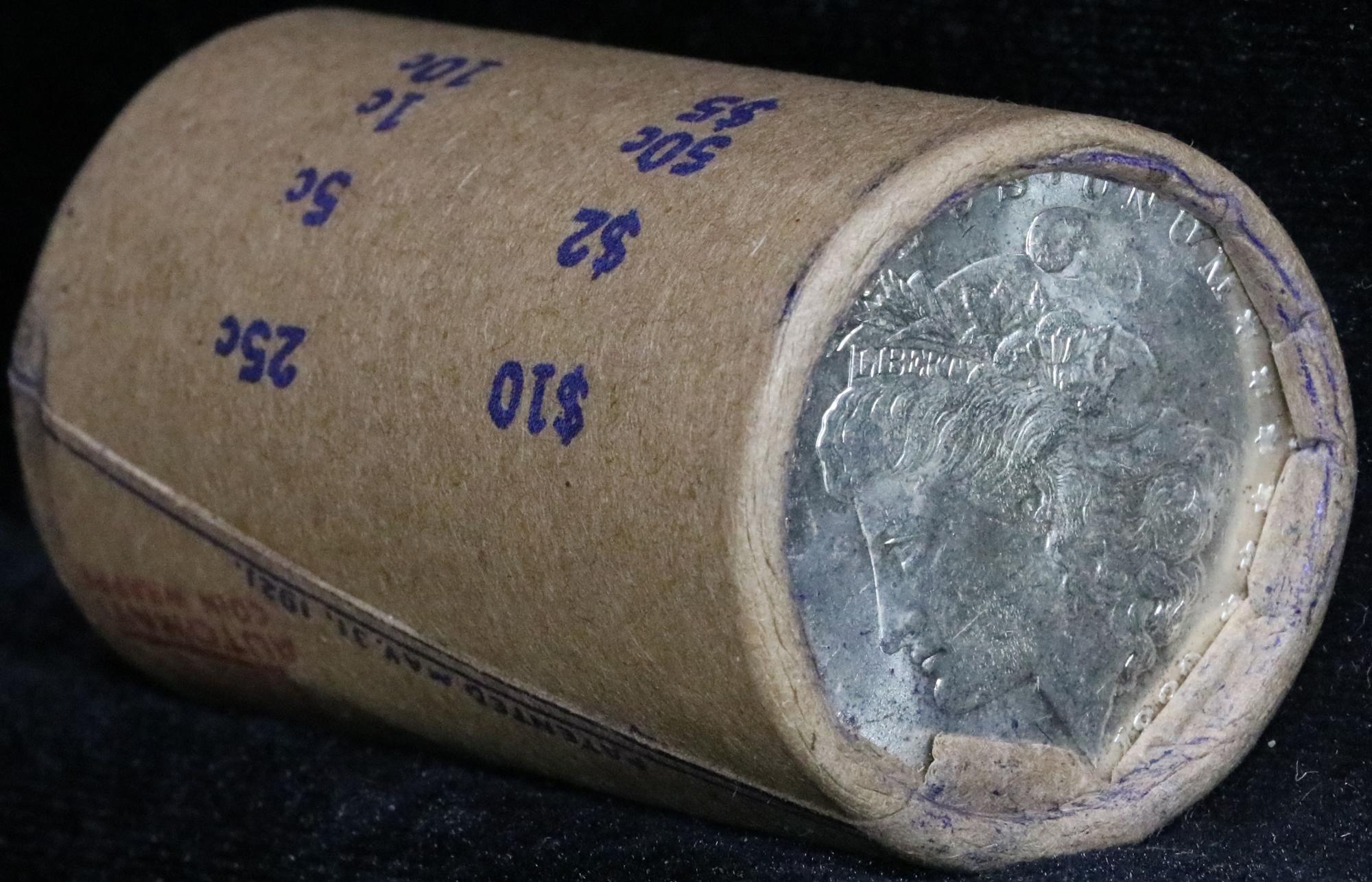 ***Auction Highlight*** Incredible Find, Uncirculated Morgan $1 Shotgun Roll w/1889 & cc ends  (fc)