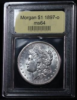 ***Auction Highlight*** 1897-o Morgan Dollar $1 Graded Choice Unc by USCG (fc)