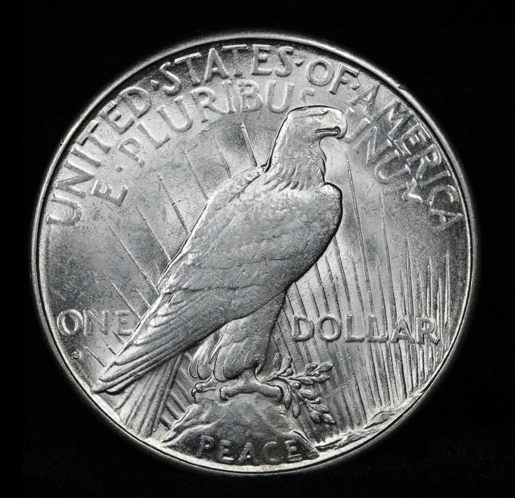 ***Auction Highlight*** 1928-s Peace Dollar $1 Grades Choice Unc (fc)