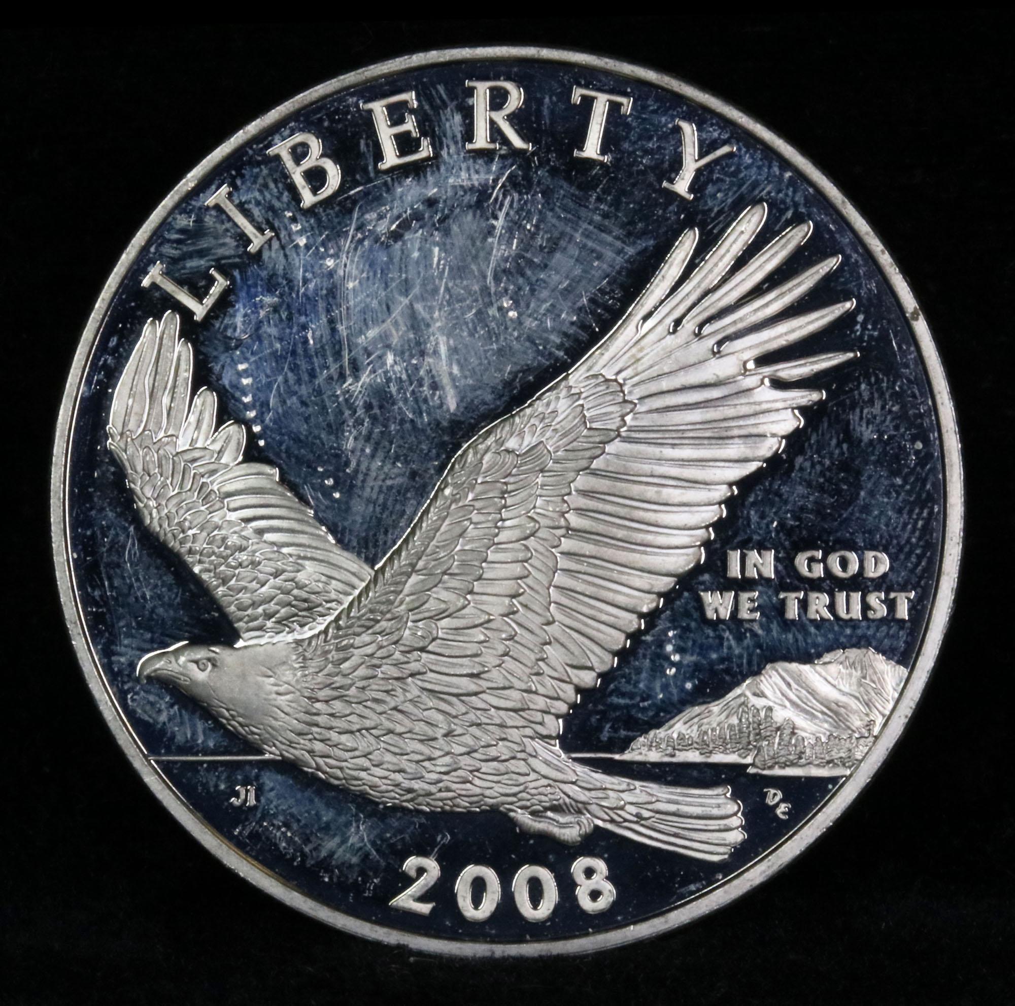 2008-p Bald Eagle Modern Commem Dollar $1 Grades GEM Proof