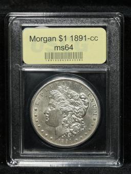 **Auction Highlight** 1891-cc Morgan Dollar $1 Graded Choice Unc by USCG (fc)