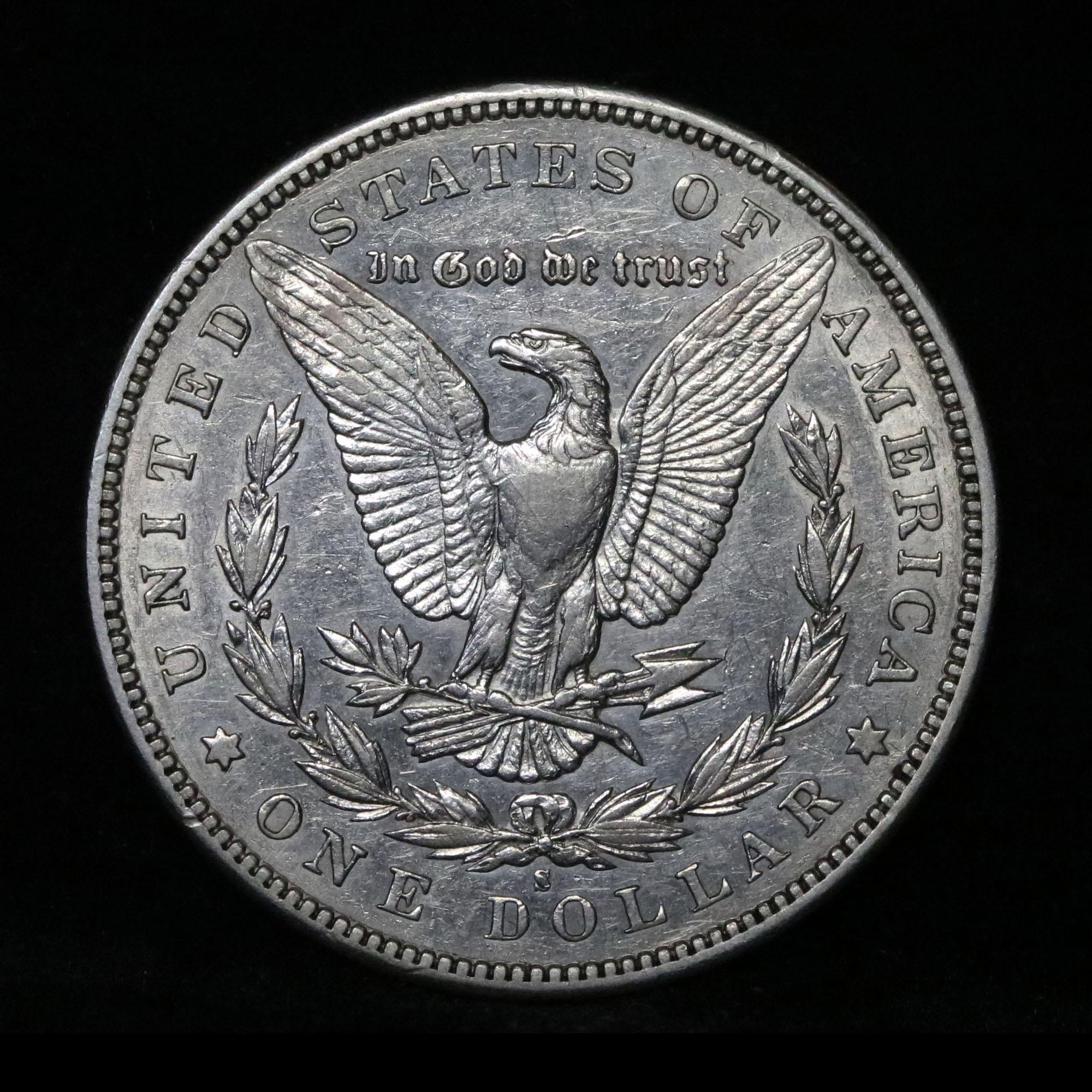 **Auction Highlight** 1896-s Morgan Dollar $1 Graded Choice AU by USCG (fc)