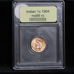 **Auction Highlight** 1904 Indian Cent 1c Graded GEM+ Unc RD by USCG (fc)