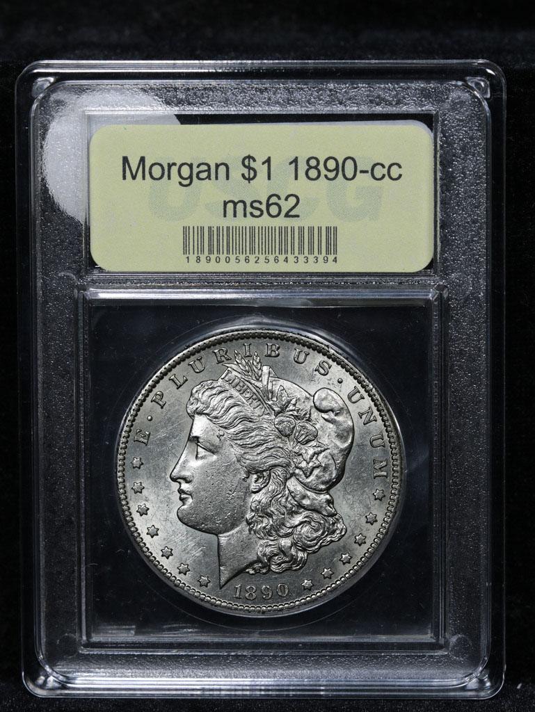 **Auction Highlight** 1890-cc Morgan Dollar $1 Graded Select Unc by USCG (fc)