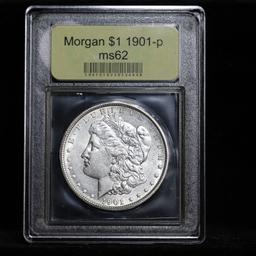 **Auction Highlight** 1901-p Morgan Dollar $1 Graded Select Unc by USCG (fc)