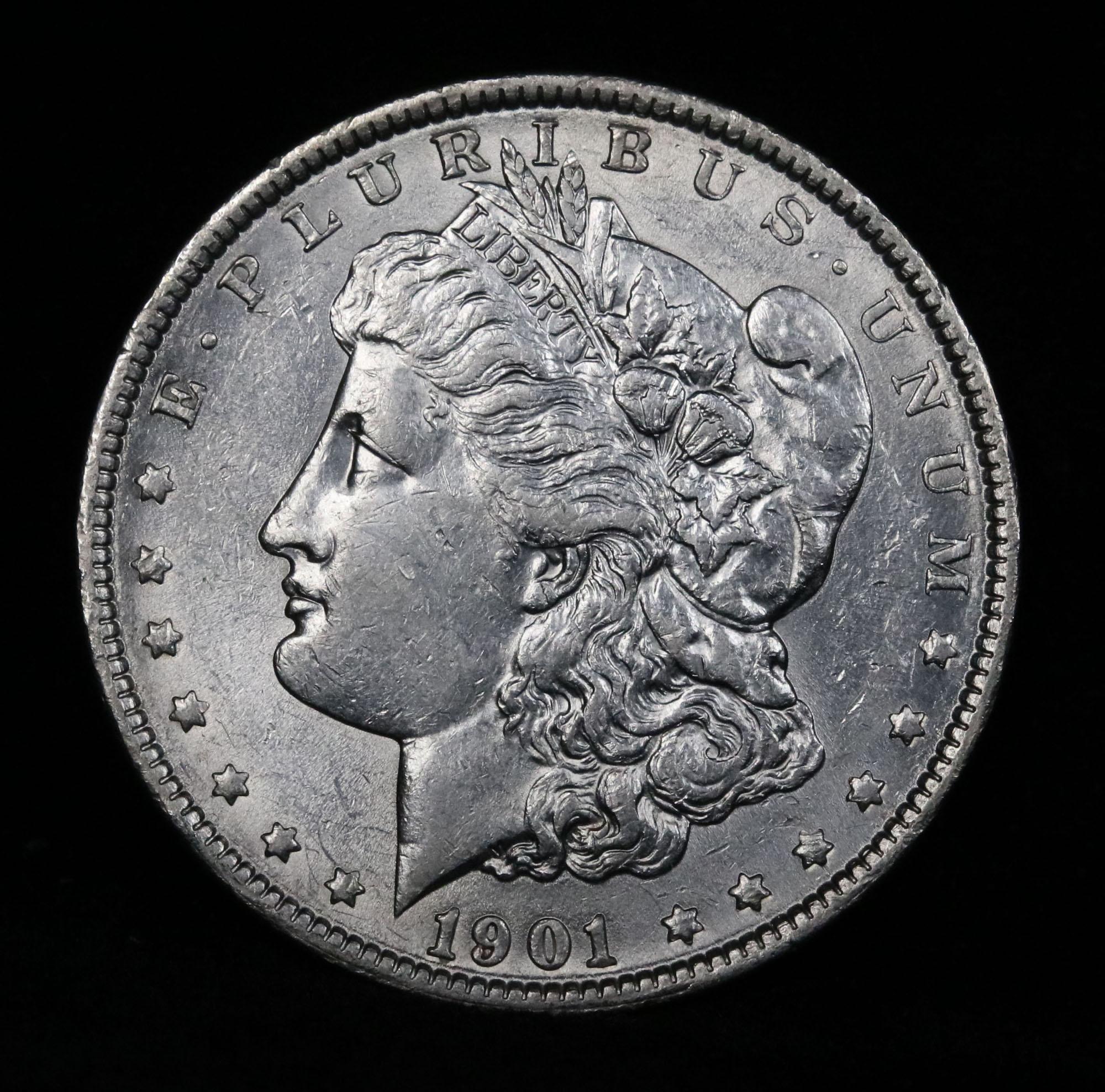 **Auction Highlight** 1901-p Morgan Dollar $1 Graded Select Unc by USCG (fc)