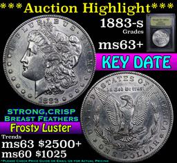 **Auction Highlight** 1883-s Morgan Dollar $1 Graded Select+ Unc by USCG (fc)