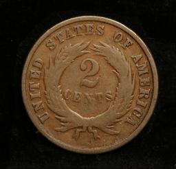 1870 Two Cent Piece 2c Grades vg, very good