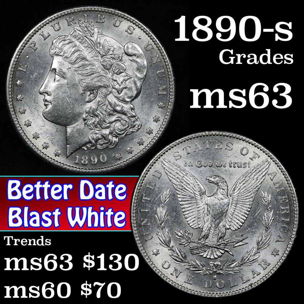 1890-s Morgan Dollar $1 Grades Select Unc (fc)