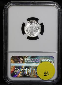 NGC 1944-p Mercury Dime 10c Graded ms64 by NGC