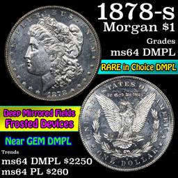 1878-s Morgan Dollar $1 Grades Choice Unc DMPL