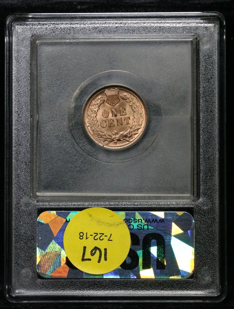 ***Auction Highlight*** 1893 Indian Cent 1c Graded GEM++ Unc RD by USCG (fc)