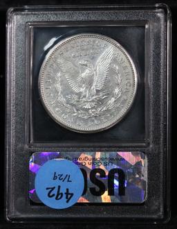 ***Auction Highlight*** 1884-s Morgan Dollar $1 Graded Choice AU/BU Slider by USCG (fc)