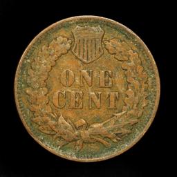 1907 Indian Cent 1c Grades AU, Almost Unc