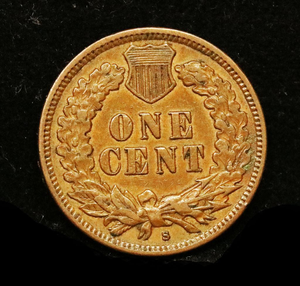 1908-s Indian Cent 1c Grades Choice AU