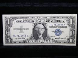 1957 $1 Blue Seal Silver Certificate Grades Gem++ CU