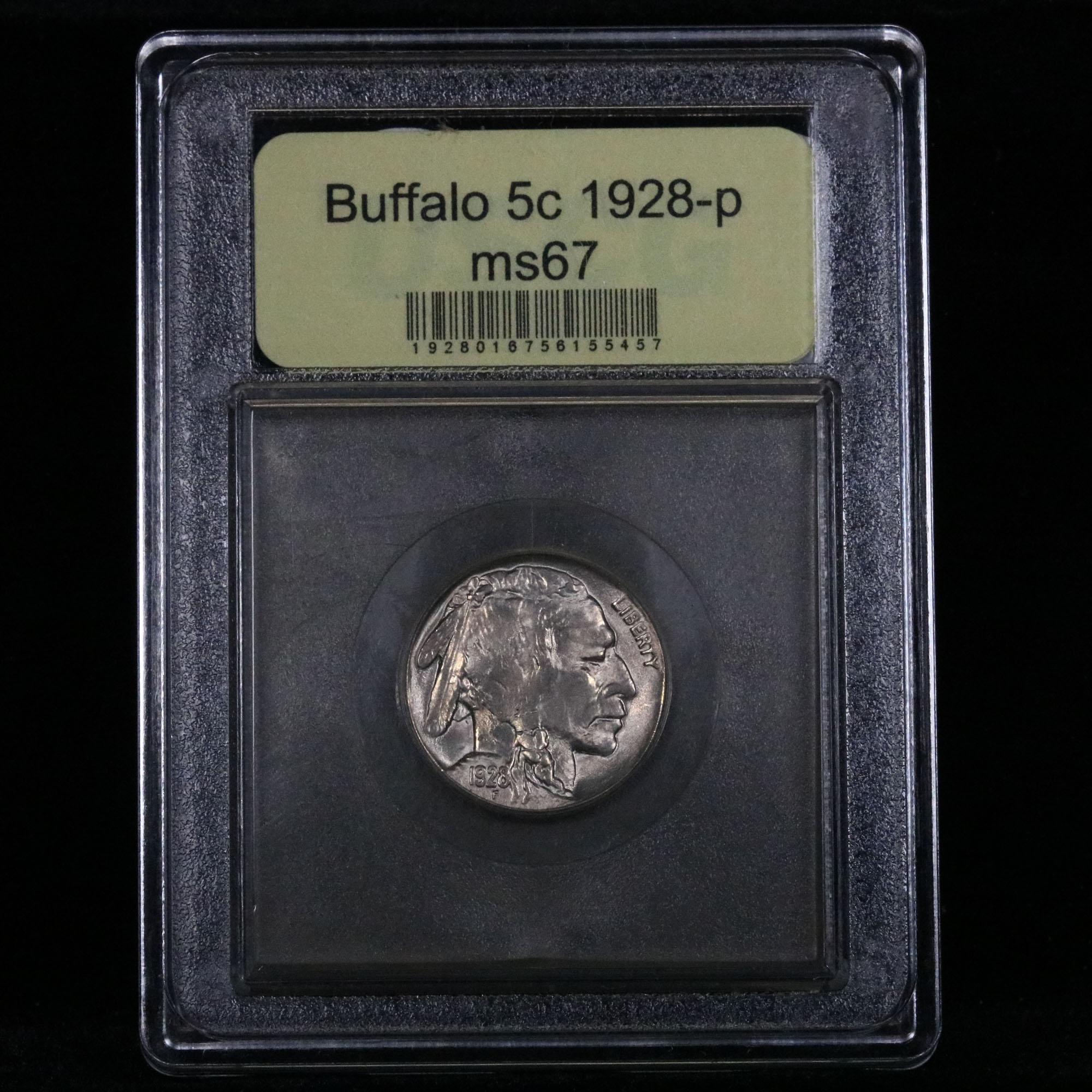 ***Auction Highlight*** 1928-p Buffalo Nickel 5c Graded GEM++ Unc by USCG (fc)