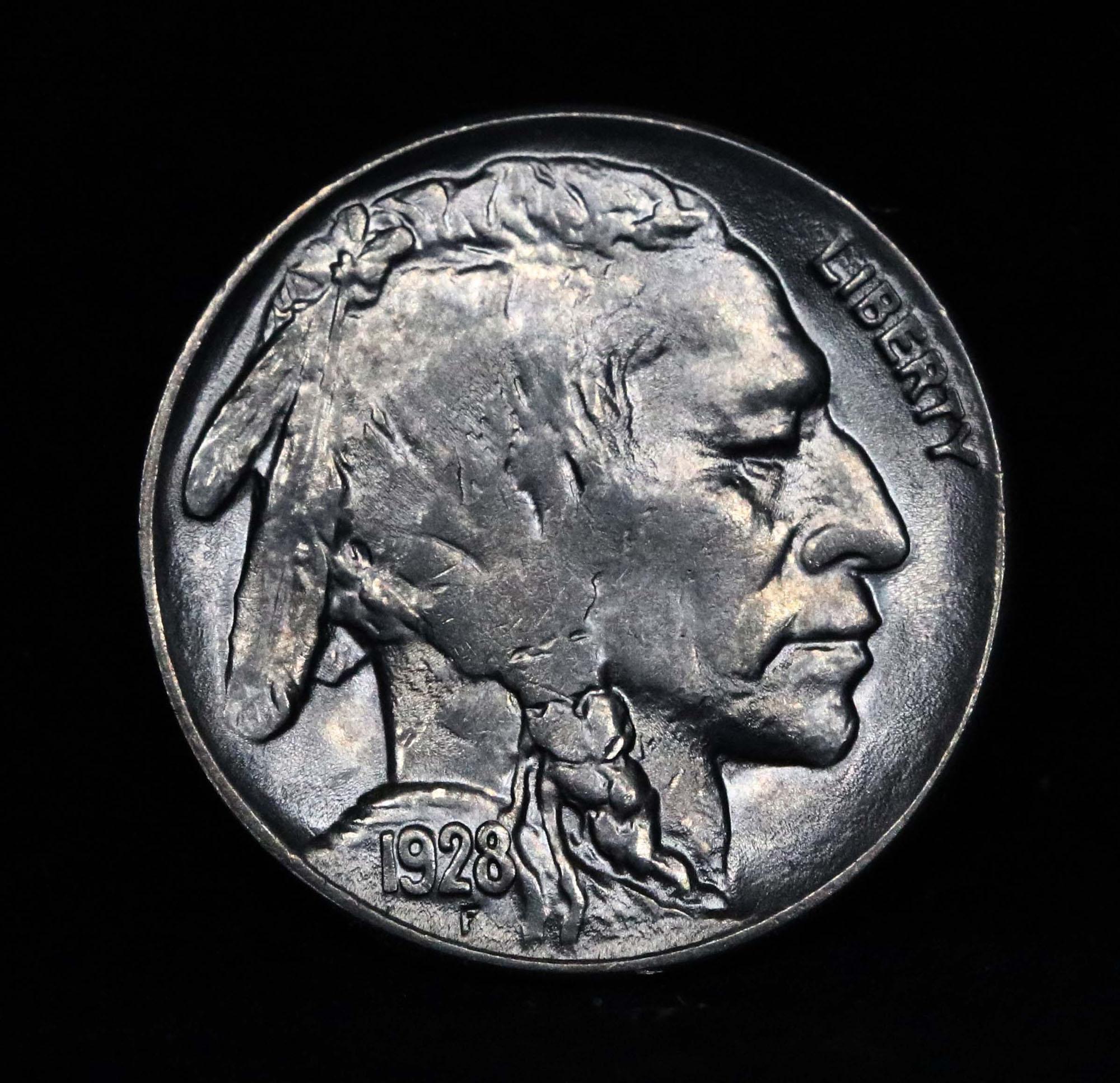 ***Auction Highlight*** 1928-p Buffalo Nickel 5c Graded GEM++ Unc by USCG (fc)