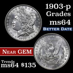 1903-p Morgan Dollar $1 Grades Choice Unc