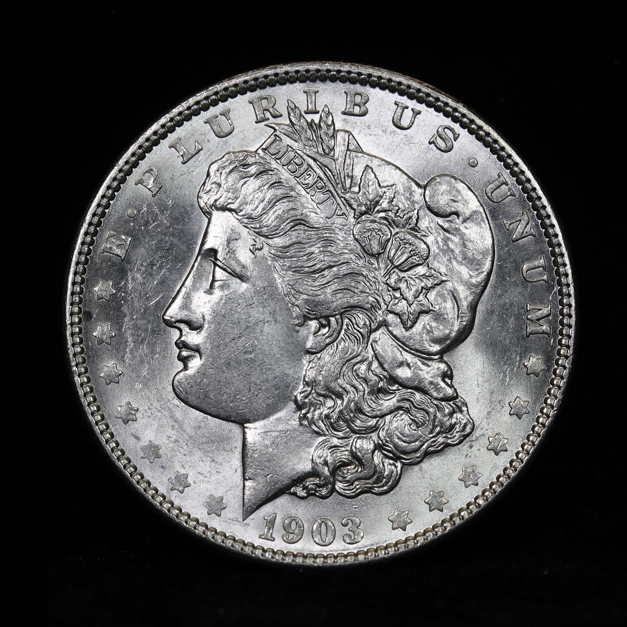 1903-p Morgan Dollar $1 Grades Choice Unc