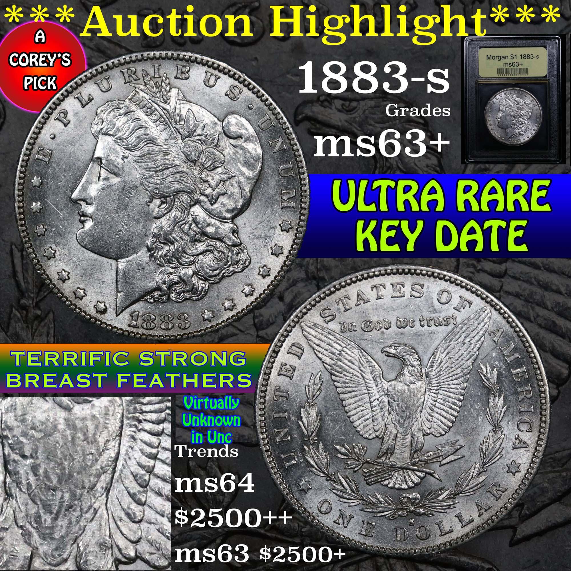 ***Auction Highlight*** 1883-s Morgan Dollar $1 Graded Select+ Unc By USCG (fc)