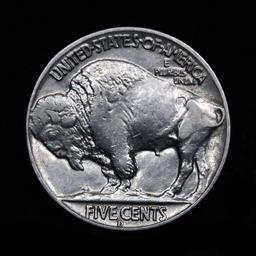 1937-d Buffalo Nickel 5c Grades AU, Almost Unc