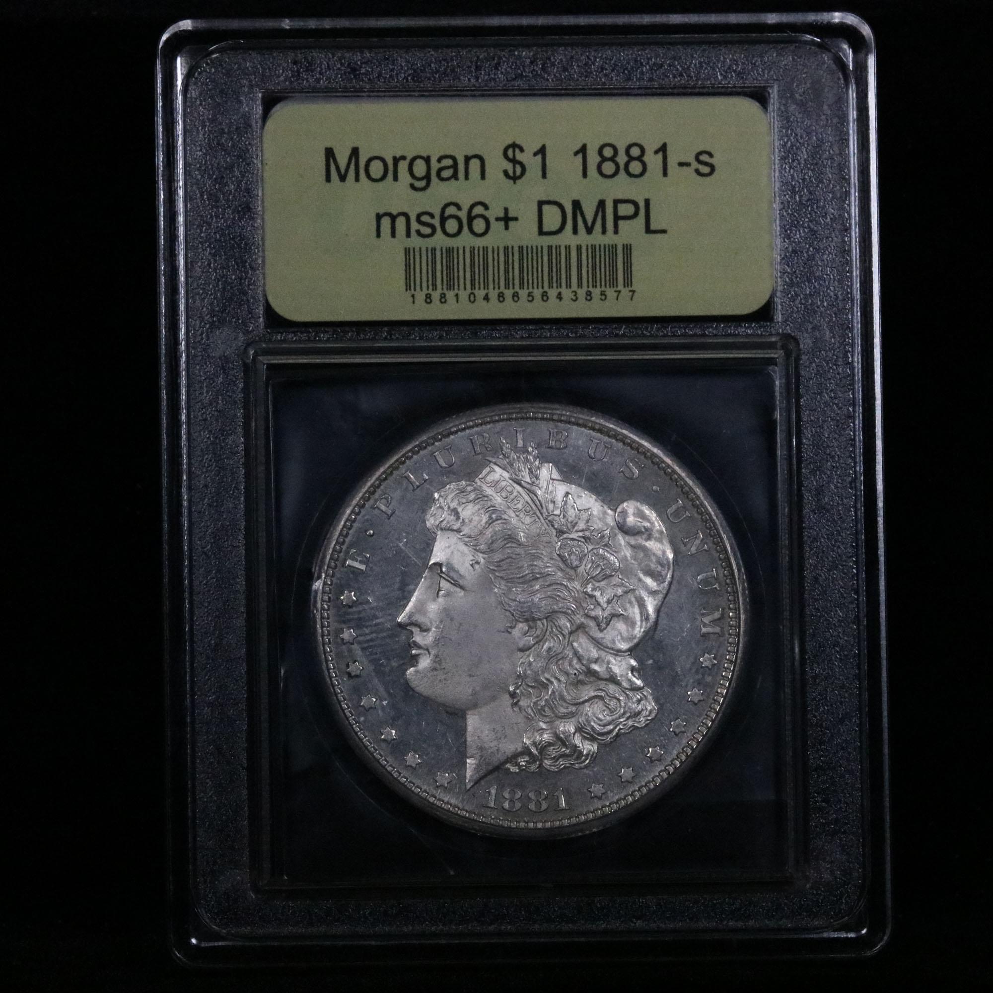 ***Auction Highlight*** 1881-s Morgan Dollar $1 Graded GEM++ DMPL by USCG (fc)