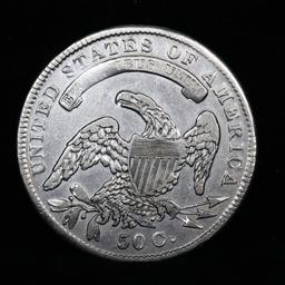 1834 Capped Bust Half Dollar 50c Grades xf+