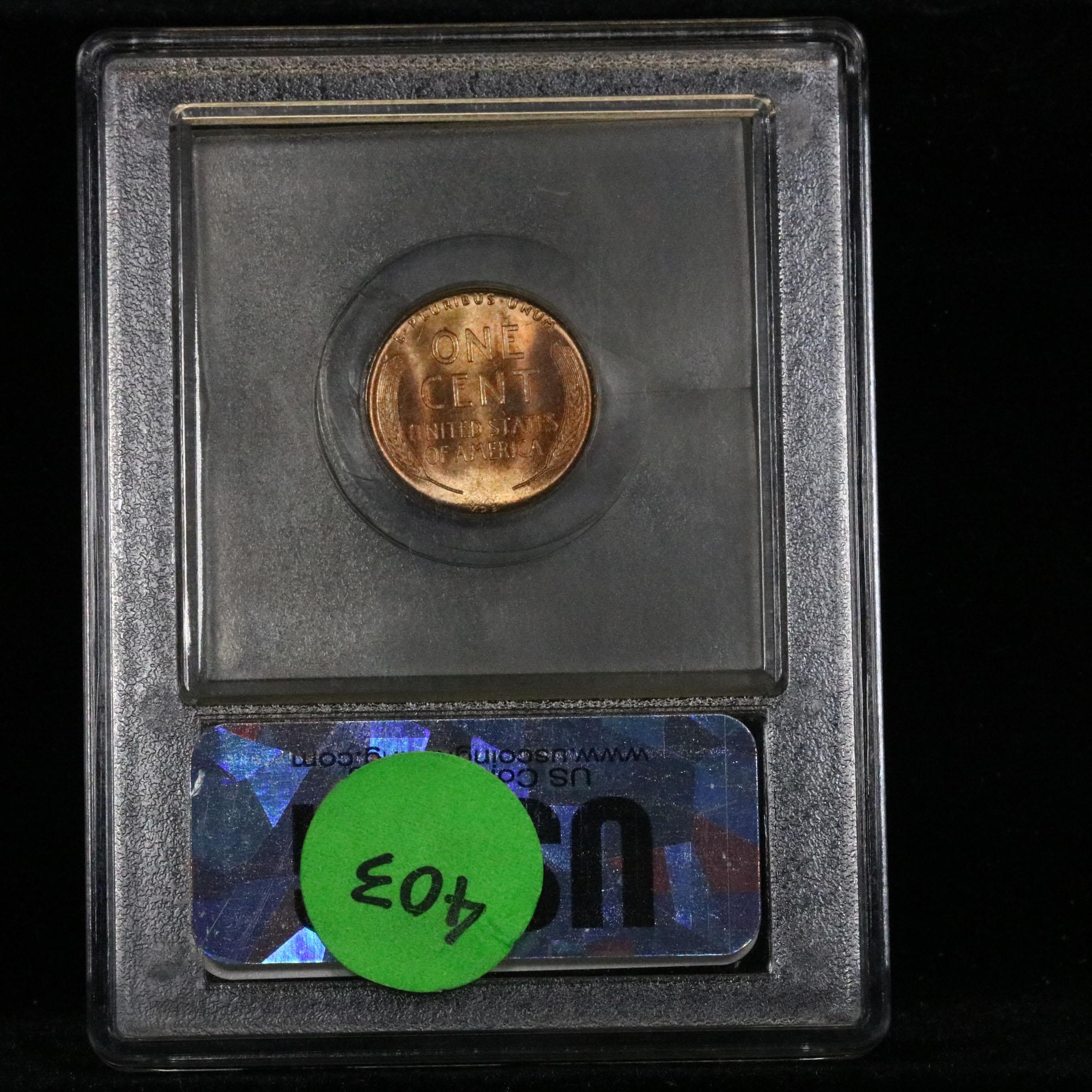 ***Auction Highlight*** 1909 VDB Lincoln Cent 1c Graded GEM++ RD by USCG (fc)