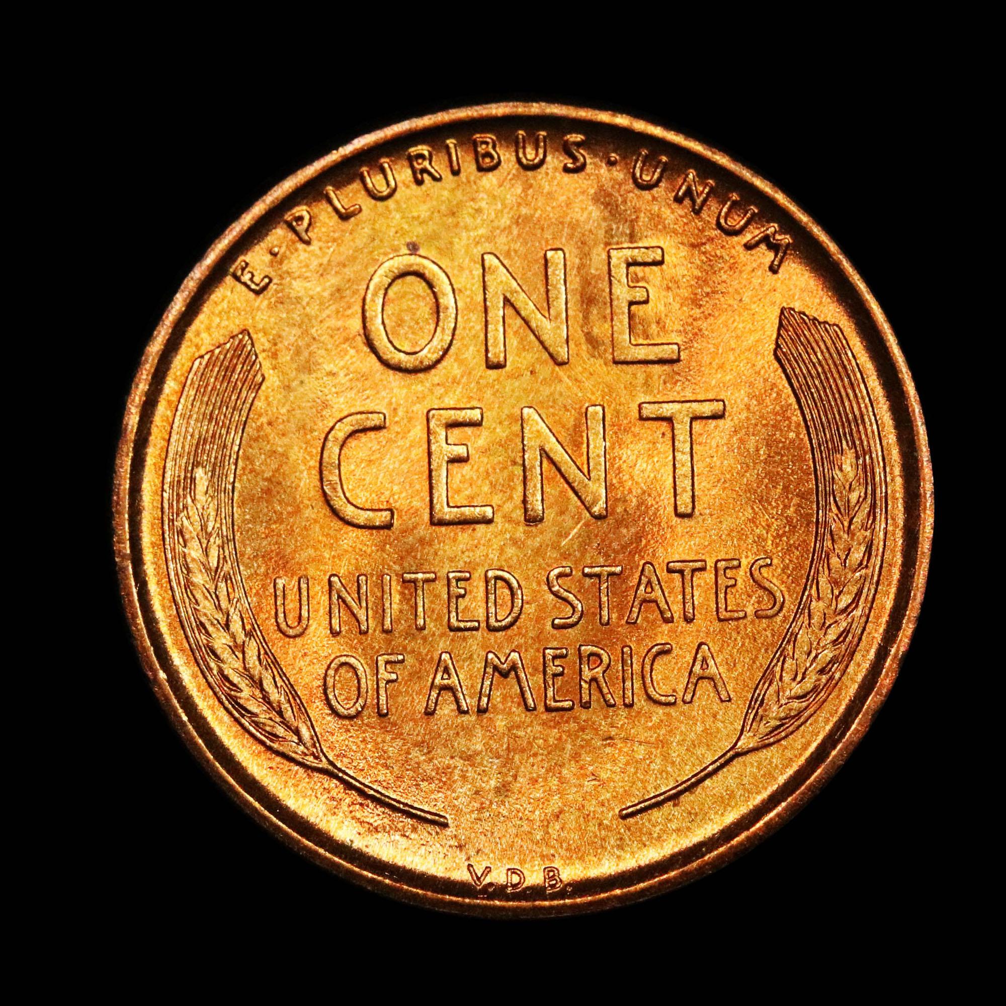 ***Auction Highlight*** 1909 VDB Lincoln Cent 1c Graded GEM++ RD by USCG (fc)