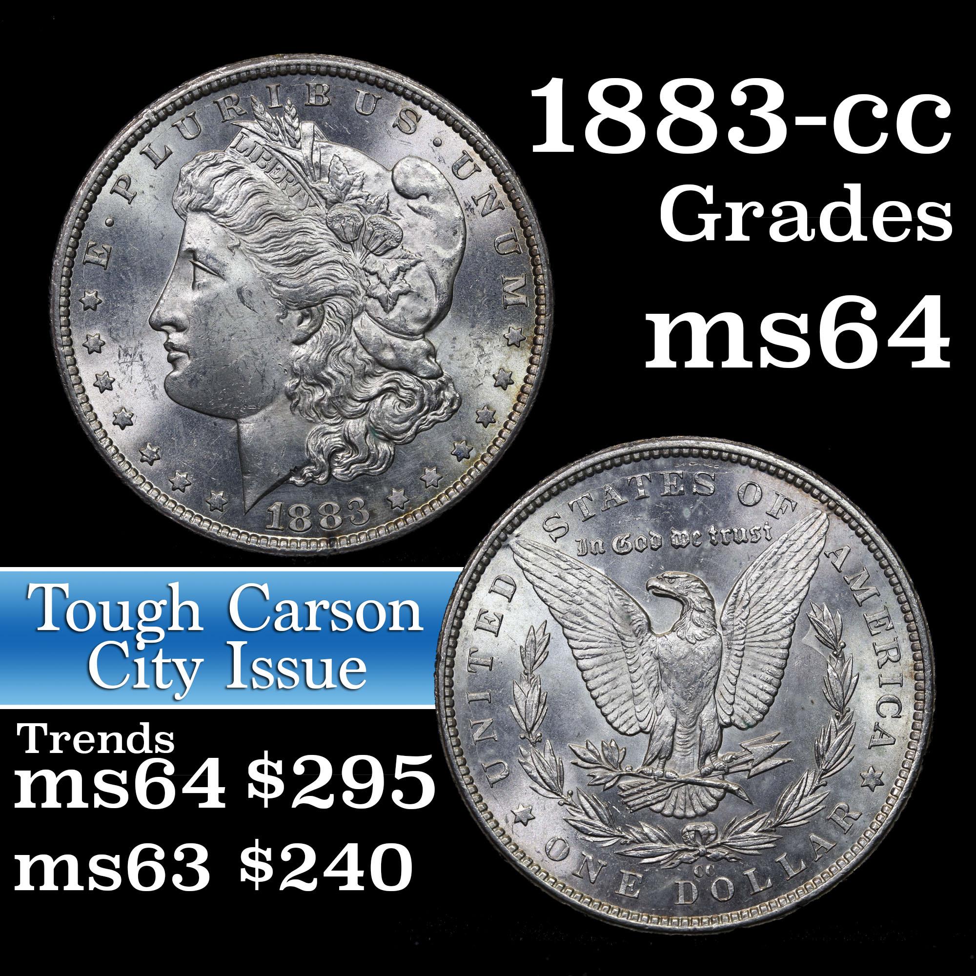 1883-cc Morgan Dollar $1 Grades Choice Unc