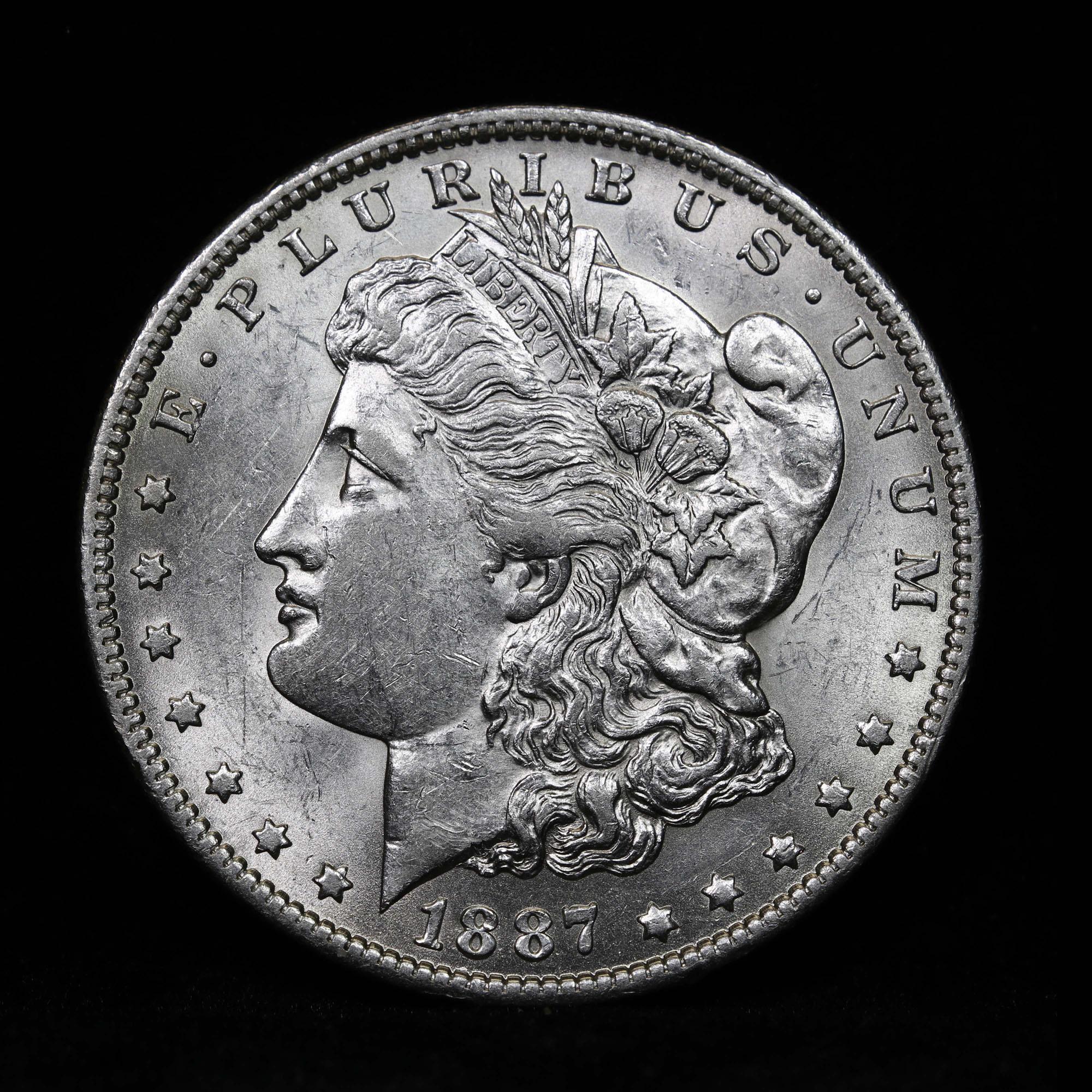 1887-o Morgan Dollar $1 Grades Select+ Unc