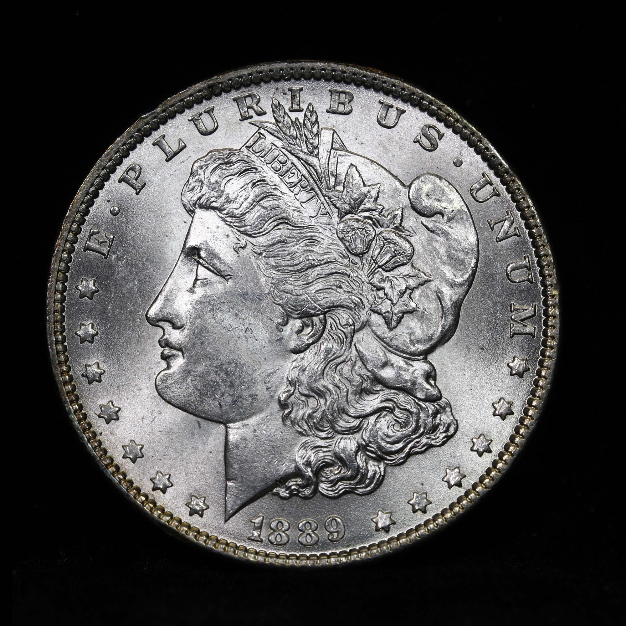 1889-p Morgan Dollar $1 Grades GEM Unc (fc)