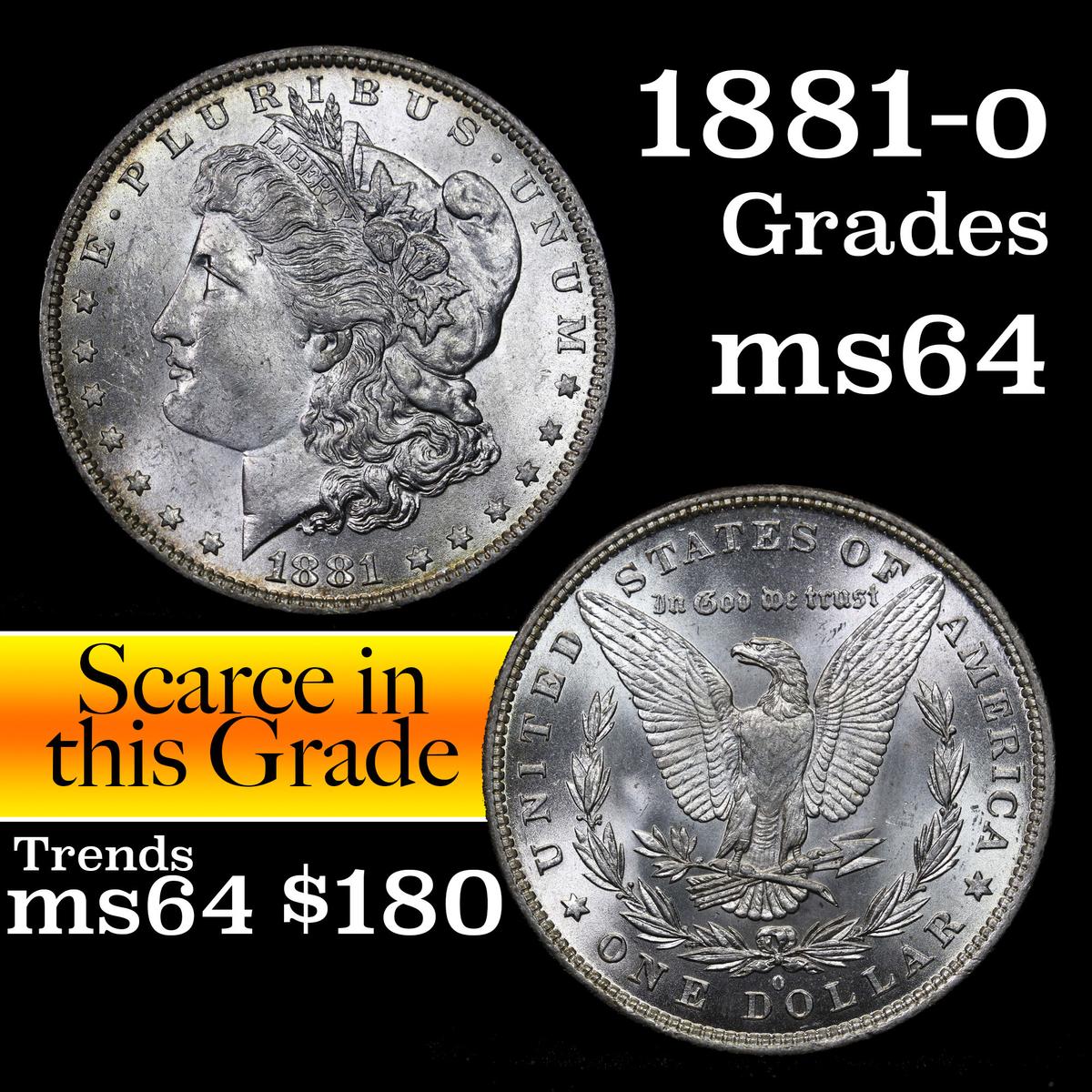 1881-o Morgan Dollar $1 Grades Choice Unc