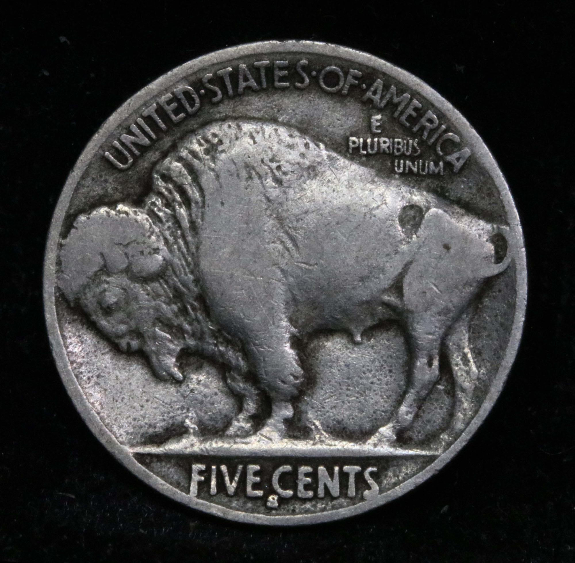 1915-s Buffalo Nickel 5c Grades f+