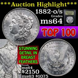 ***Auction Highlight*** 1882-o/s Morgan Dollar $1 Graded Choice Unc by USCG (fc)