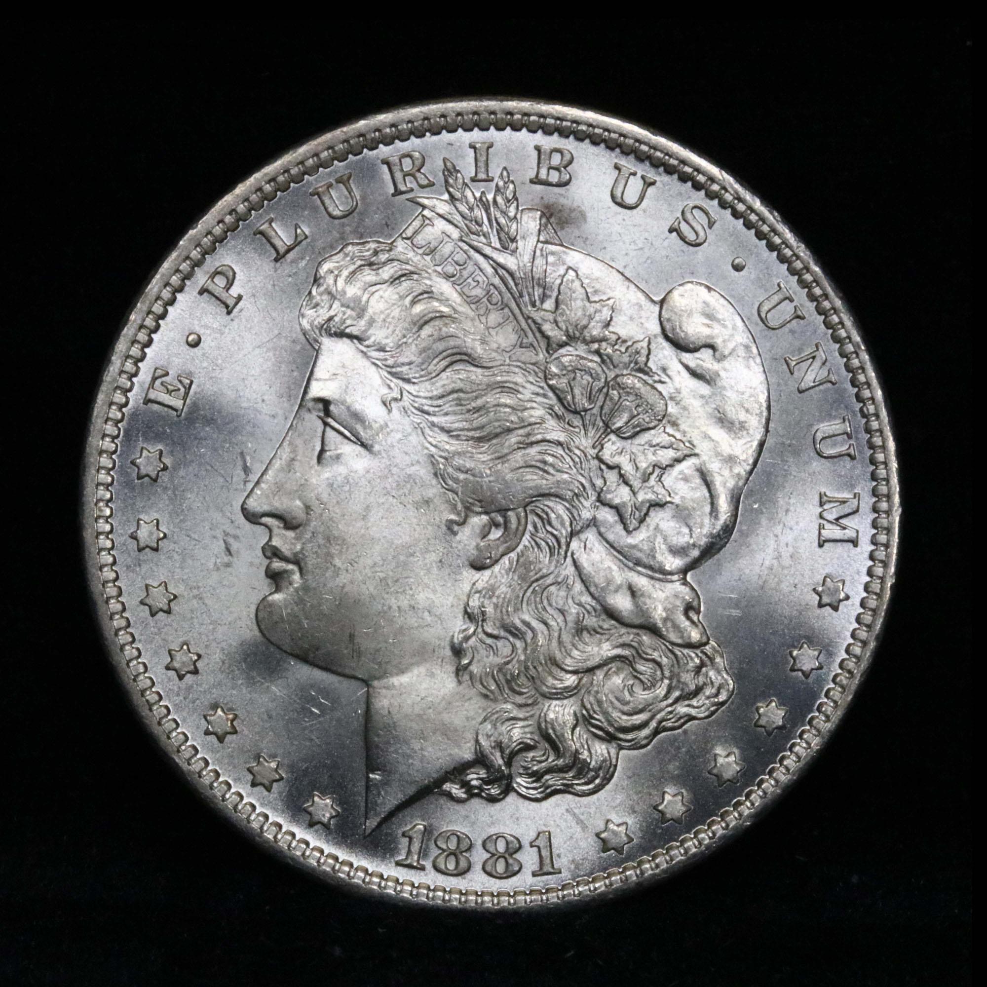 ***Auction Highlight*** 1881-o Morgan Dollar $1 Graded GEM++ Unc by USCG (fc)