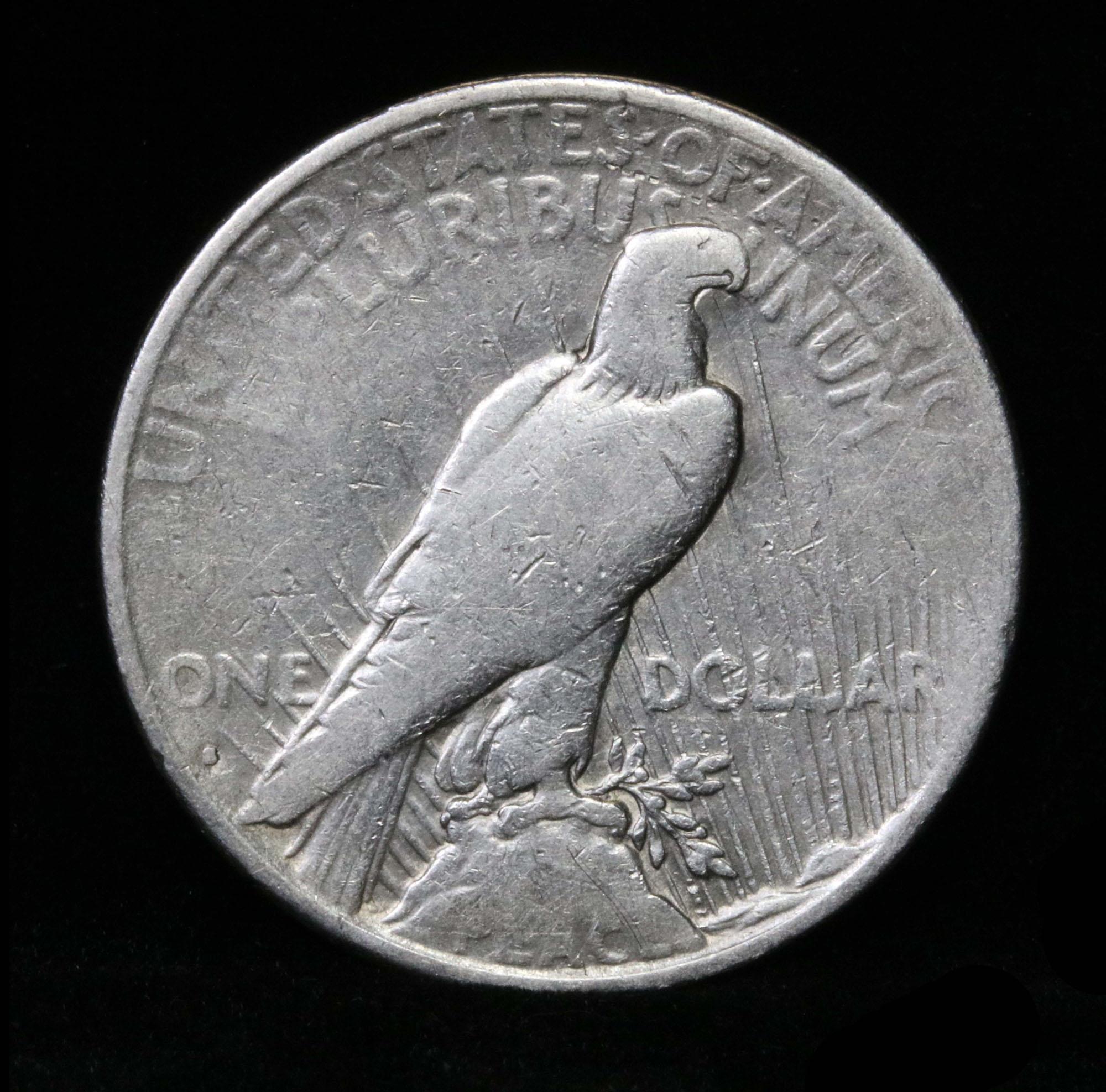 1934-s Peace Dollar $1 Grades f+