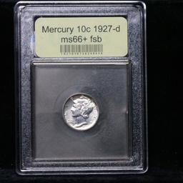***Auction Highlight*** 1927-d Mercury Dime 10c Graded GEM++ FSB by USCG (fc)
