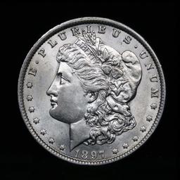 ***Auction Highlight*** 1897-o Morgan Dollar $1 Graded GEM Unc by USCG (fc)