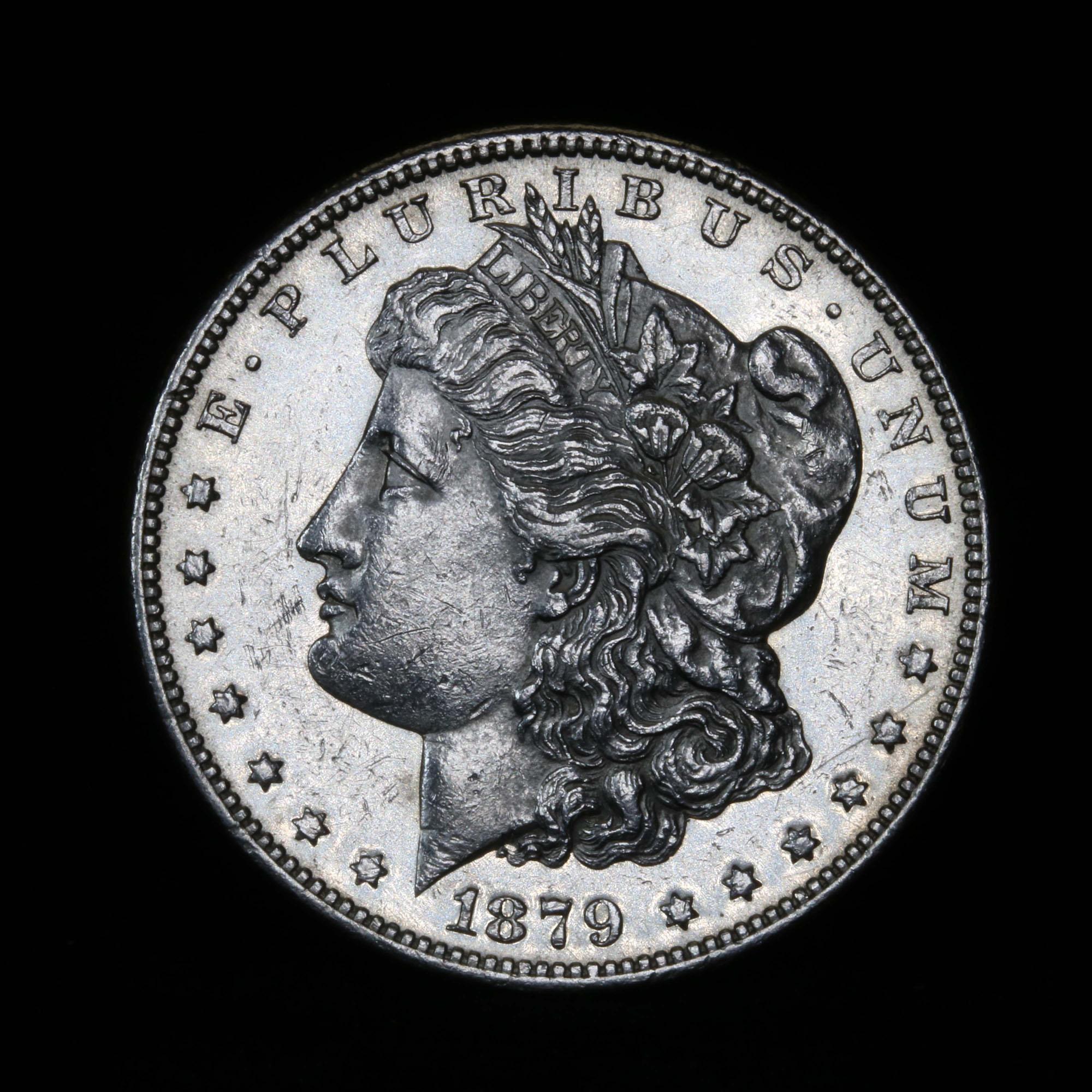 ***Auction Highlight*** 1879-s Rev '78 Morgan Dollar $1 Graded Select Unc PL by USCG (fc)