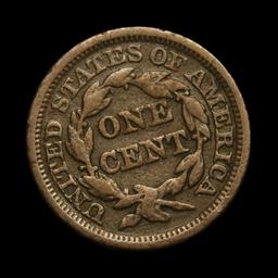 1848 Braided Hair Large Cent 1c Grades vf, very fine