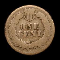 1875 Indian Cent 1c Grades g, good