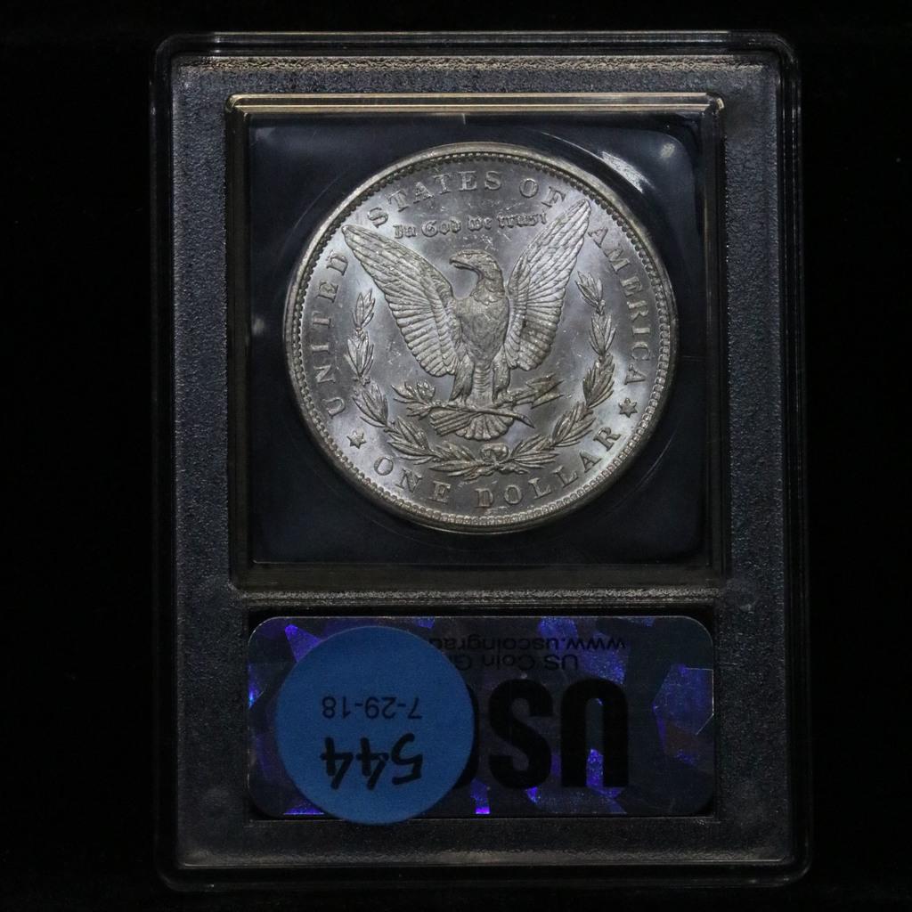 ***Auction Highlight*** 1888-p Morgan Dollar $1 Graded GEM Unc DMPL By USCG (fc)