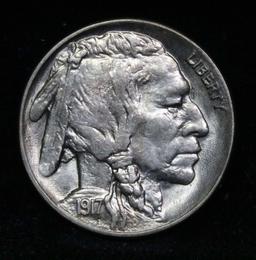 ***Auction Highlight*** 1917-p Buffalo Nickel 5c Graded GEM+ Unc by USCG (fc)